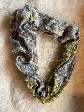 Spring chiffon infinity scarf